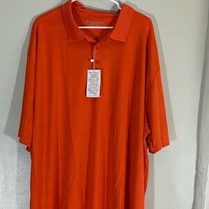 Men’s Eversole Run 4XL orange polo shirt. NWT